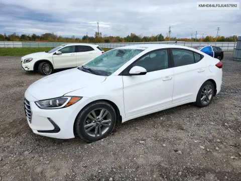 KMHD84LF0JU457592 — 2018 Hyundai Elantra, Передняя часть, фото до ремонта