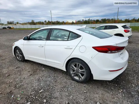 2018 Hyundai Elantra Sel VIN KMHD84LF0JU457592 фото 2