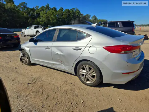 2018 Hyundai Elantra Sel VIN 5NPD84LF3JH365228 фото 2