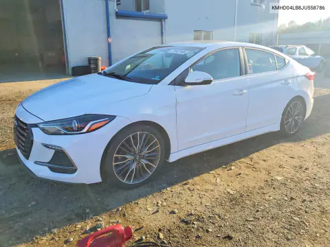 2018 Hyundai Elantra Sport VIN KMHD04LB8JU558786 фото 1