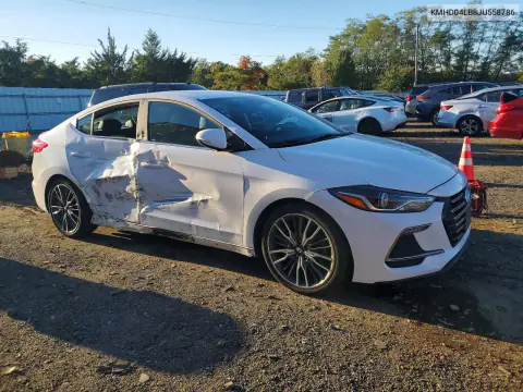 2018 Hyundai Elantra Sport VIN KMHD04LB8JU558786 фото 4