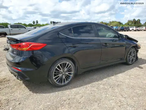 KMHD04LB6JU510509 — 2018 Hyundai Elantra, фото 3 с аукциона Copart, Передняя часть