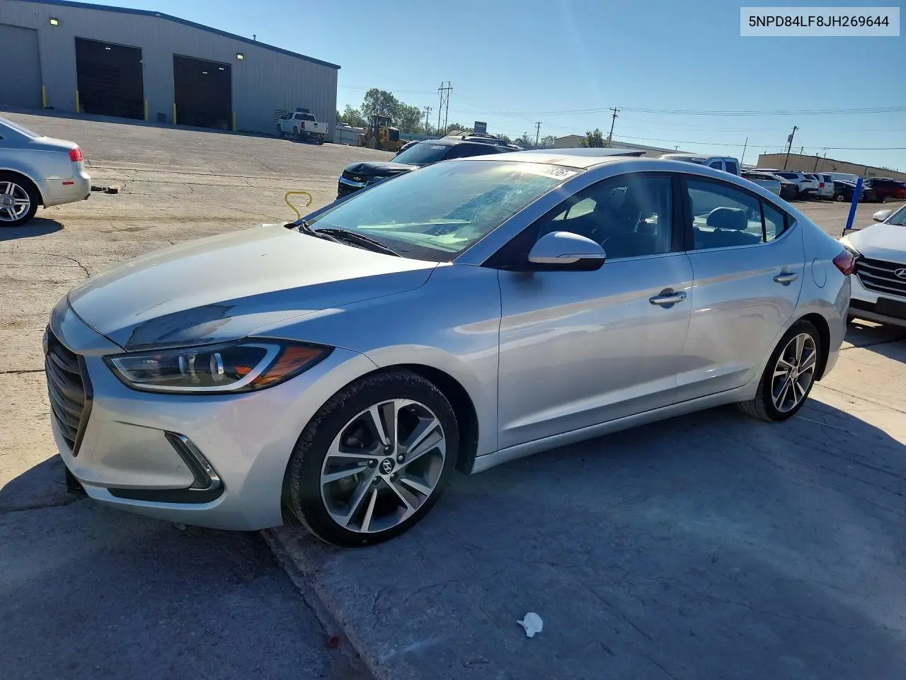 2018 Hyundai Elantra Limited VIN 5NPD84LF8JH269644 фото 1
