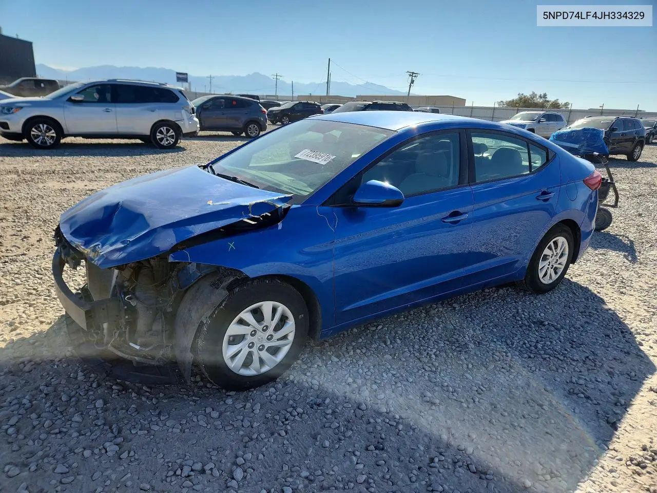 2018 Hyundai Elantra Se VIN 5NPD74LF4JH334329 фото 1
