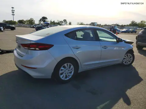 2018 Hyundai Elantra Se VIN 5NPD74LFXJH260124 фото 3