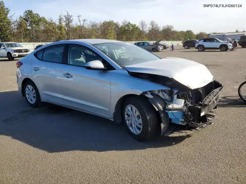 2018 Hyundai Elantra Se VIN 5NPD74LFXJH260124 фото 4