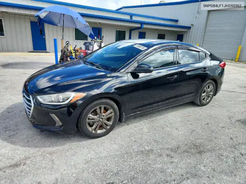 5NPD84LF1JH355362 — 2018 Hyundai Elantra, Подтопление, фото до ремонта