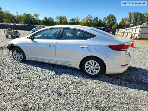 5NPD74LF7JH270299 — 2018 Hyundai Elantra, фото 2 с аукциона Copart 19.10.2026, Передняя часть
