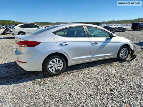 5NPD74LF7JH270299 — 2018 Hyundai Elantra, фото 3 с аукциона Copart 19.10.2026, Передняя часть