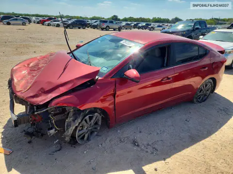 5NPD84LF6JH244337 — 2018 Hyundai Elantra, Передняя часть, фото до ремонта