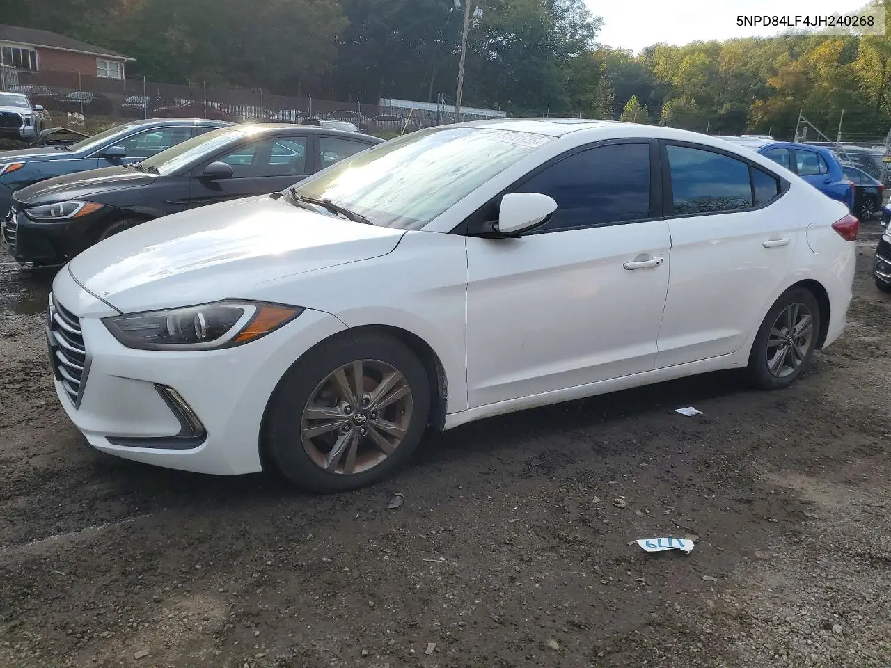 5NPD84LF4JH240268 Hyundai Elantra 2018 — повреждение Механические повреждения, фото до ремонта