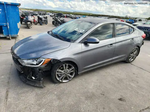 5NPD84LFXJH359099 Hyundai Elantra 2018 — повреждение Задняя часть, фото до ремонта