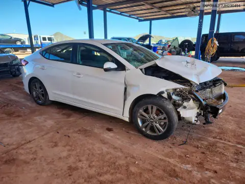 5NPD84LF7JH230494 — 2018 Hyundai Elantra, фото 4 с аукциона Copart, Передняя часть
