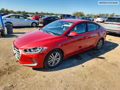 5NPD84LF9JH236300 Hyundai Elantra 2018 — повреждение Передняя часть, фото до ремонта