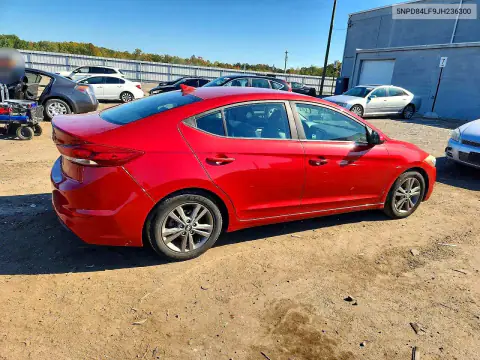5NPD84LF9JH236300 — 2018 Hyundai Elantra, фото 3 с аукциона Copart, Передняя часть