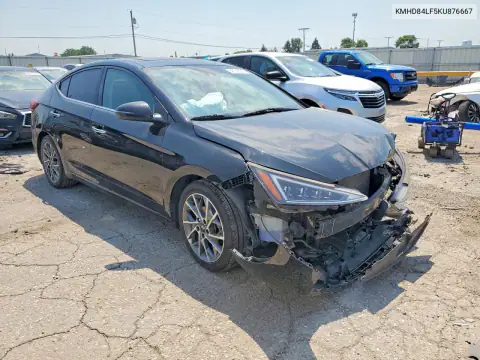 KMHD84LF5KU876667 — 2019 Hyundai Elantra, фото 4 с аукциона Copart 26.10.2026, Передняя часть