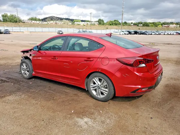 KMHD84LF4KU780884 — 2019 Hyundai Elantra, фото 2 с аукциона Copart, Передняя часть