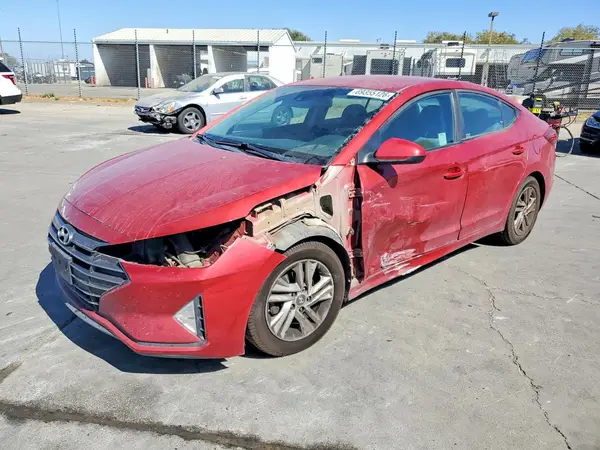 KMHD84LFXKU798600 — 2019 Hyundai Elantra, Передняя часть (Front End), фото до ремонта