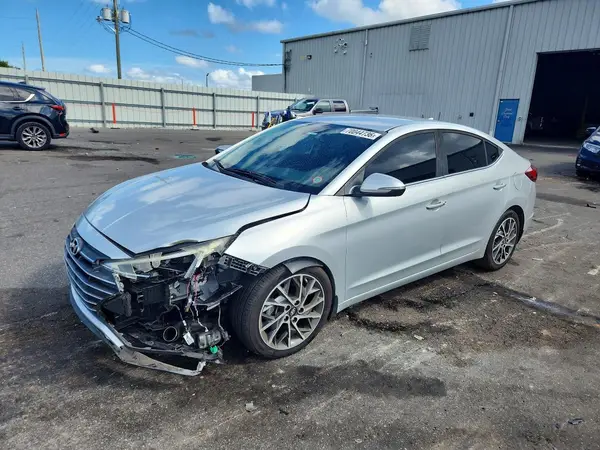5NPD84LF9KH491420 — 2019 Hyundai Elantra, Передняя часть (Front End), фото до ремонта