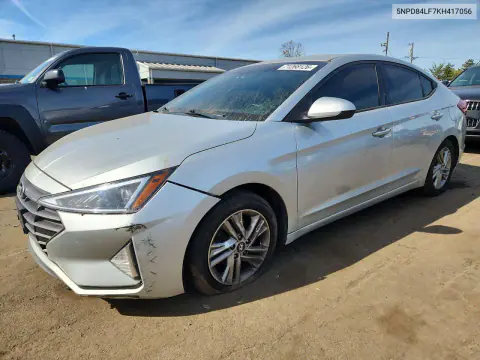 5NPD84LF7KH417056 — 2019 Hyundai Elantra, Передняя часть, фото до ремонта