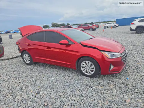 2019 Hyundai Elantra Se VIN 5NPD74LF6KH465487 фото 4