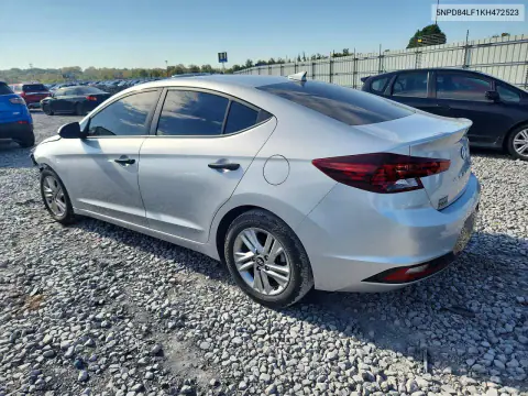 2019 Hyundai Elantra Sel VIN 5NPD84LF1KH472523 фото 2