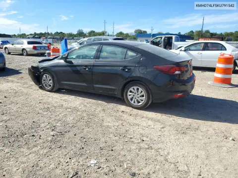 2019 Hyundai Elantra Se VIN KMHD74LF5KU791542 фото 2