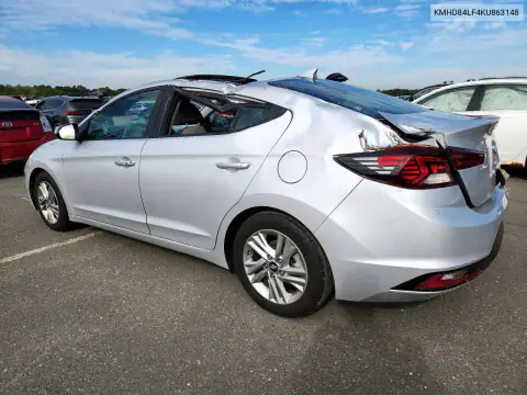 KMHD84LF4KU863148 — 2019 Hyundai Elantra, фото 2 с аукциона Copart 19.10.2026, Крыша