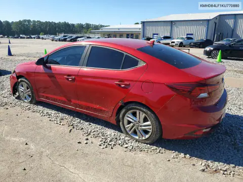 2019 Hyundai Elantra Sel VIN KMHD84LF1KU770880 фото 2