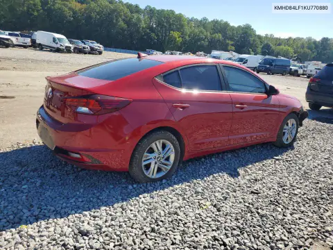 2019 Hyundai Elantra Sel VIN KMHD84LF1KU770880 фото 3