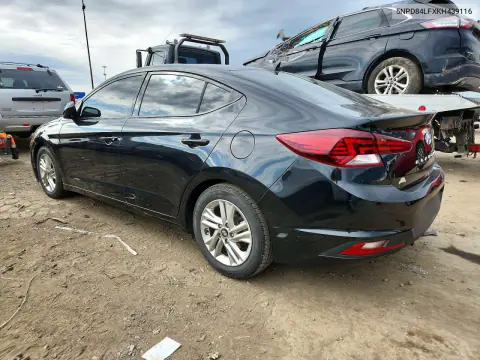 2019 Hyundai Elantra Sel VIN 5NPD84LFXKH439116 фото 2