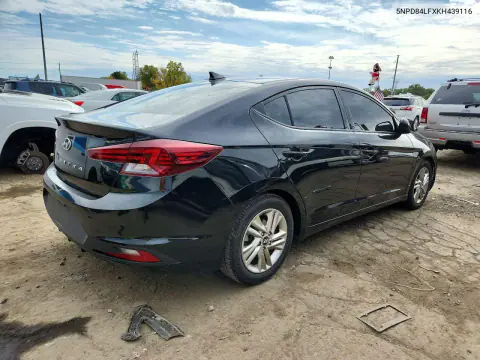 2019 Hyundai Elantra Sel VIN 5NPD84LFXKH439116 фото 3