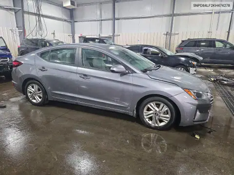 5NPD84LF2KH474278 — 2019 Hyundai Elantra, фото 4 с аукциона Copart, Задняя часть
