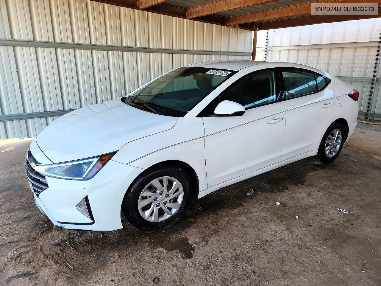 2020 Hyundai Elantra Se VIN 5NPD74LF0LH603073 фото 1