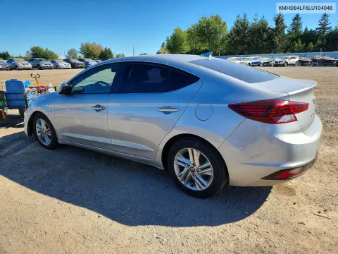 2020 Hyundai Elantra Sel VIN KMHD84LF6LU104048 фото 2