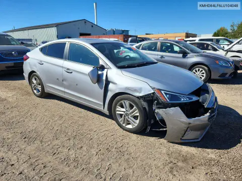 2020 Hyundai Elantra Sel VIN KMHD84LF6LU104048 фото 4