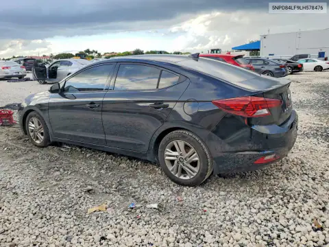 5NPD84LF9LH578476 — 2020 Hyundai Elantra, фото 2 с аукциона Copart, Подтопление