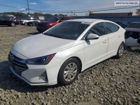 2020 Hyundai Elantra Se VIN 5NPD74LF8LH588189 фото 1
