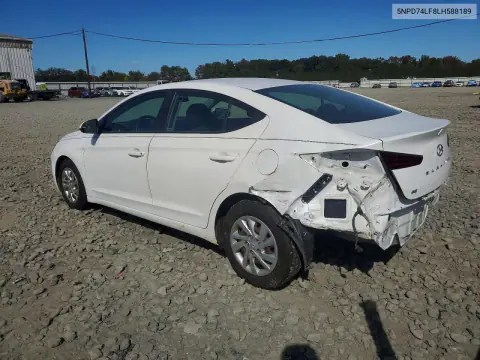 2020 Hyundai Elantra Se VIN 5NPD74LF8LH588189 фото 2