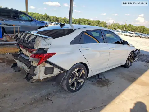 5NPLN4AG2MH012421 — 2021 Hyundai Elantra, фото 3 с аукциона Copart, Повреждения со всех сторон