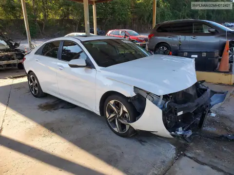 5NPLN4AG2MH012421 — 2021 Hyundai Elantra, фото 4 с аукциона Copart, Повреждения со всех сторон