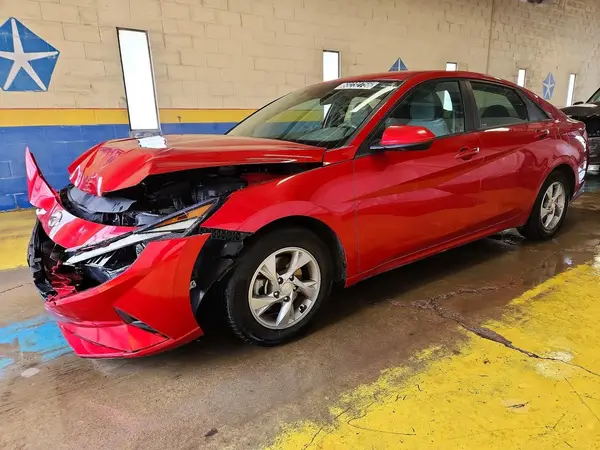 5NPLL4AG0MH049845 — 2021 Hyundai Elantra, Передняя часть (Front End), фото до ремонта