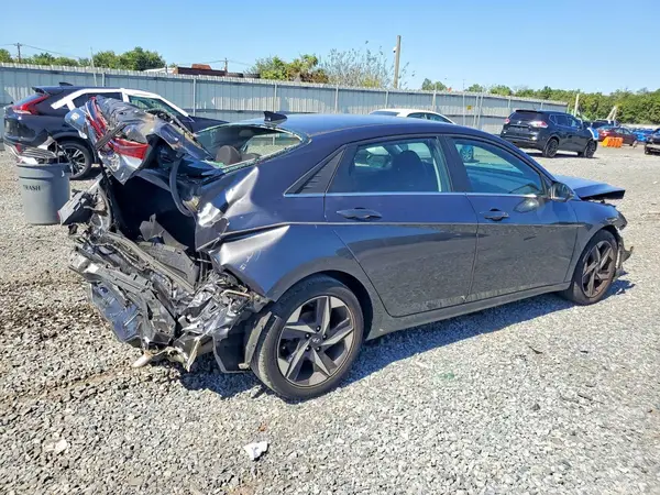 2021 HYUNDAI ELANTRA VIN 5NPLN4AG0MH026950 фото 3