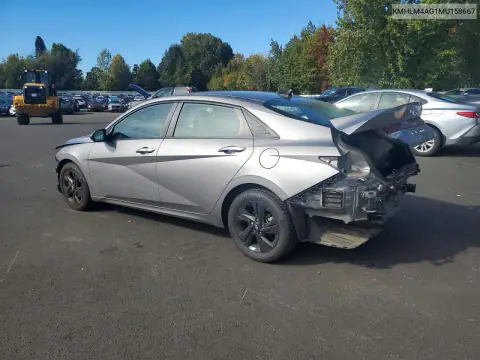 KMHLM4AG1MU158667 — 2021 Hyundai Elantra, фото 2 с аукциона Copart, Передняя часть