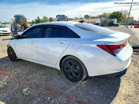 2021 Hyundai Elantra Sel VIN 5NPLM4AG3MH011555 фото 2