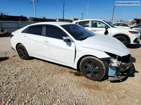 2021 Hyundai Elantra Sel VIN 5NPLM4AG3MH011555 фото 4