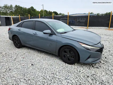2021 Hyundai Elantra Sel VIN KMHLS4AG3MU096937 фото 4