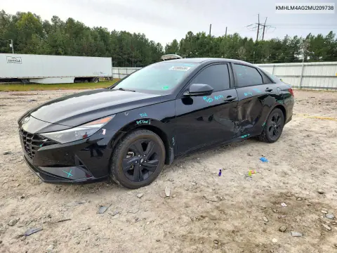 KMHLM4AG2MU209738 — 2021 Hyundai Elantra, Сторона, фото до ремонта
