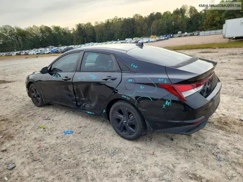 2021 Hyundai Elantra Sel VIN KMHLM4AG2MU209738 фото 2