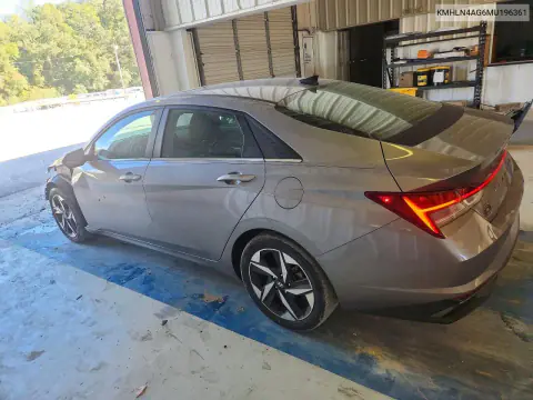 2021 Hyundai Elantra Sel VIN KMHLN4AG6MU196361 фото 2